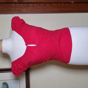 XS Red Hell Bunny Peasant Top